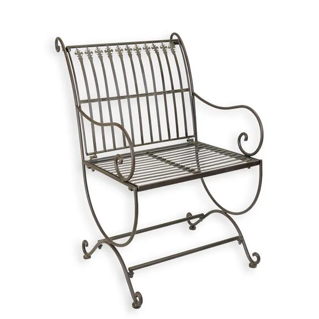 Brauner eiserner Sessel