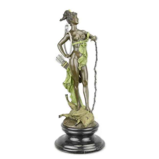 Bronze Diana Victrix Skulptur 47 cm