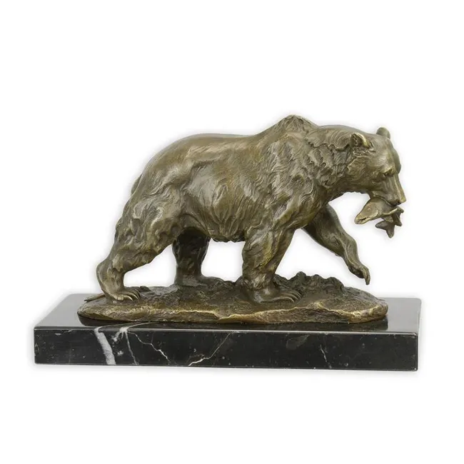 Bronzefigur Grizzlybaer Skulptur