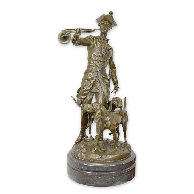 Bronze Gruppe Ludwig XV mit Windspielen