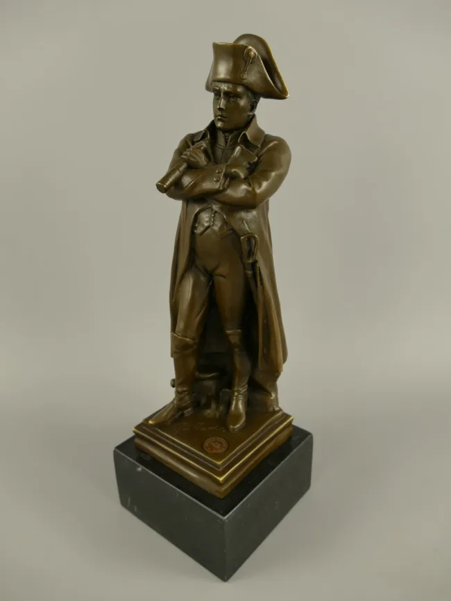 Bronze Napoleon Bonaparte Skulptur 32 cm Marmorsockel