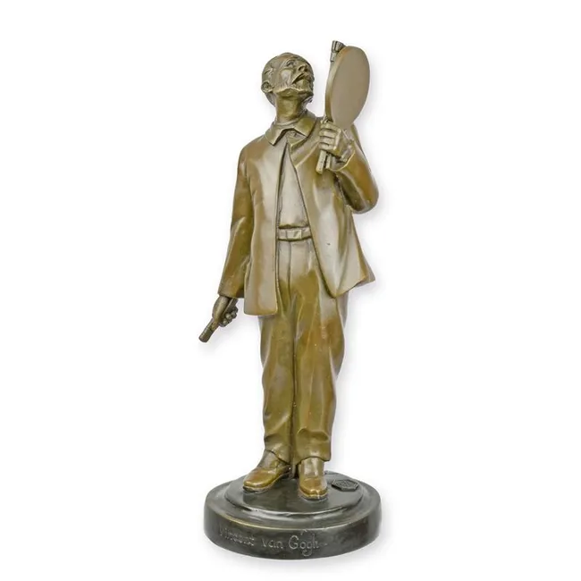 Bronze Skulptur Vincent van Gogh Büste 26,6 cm