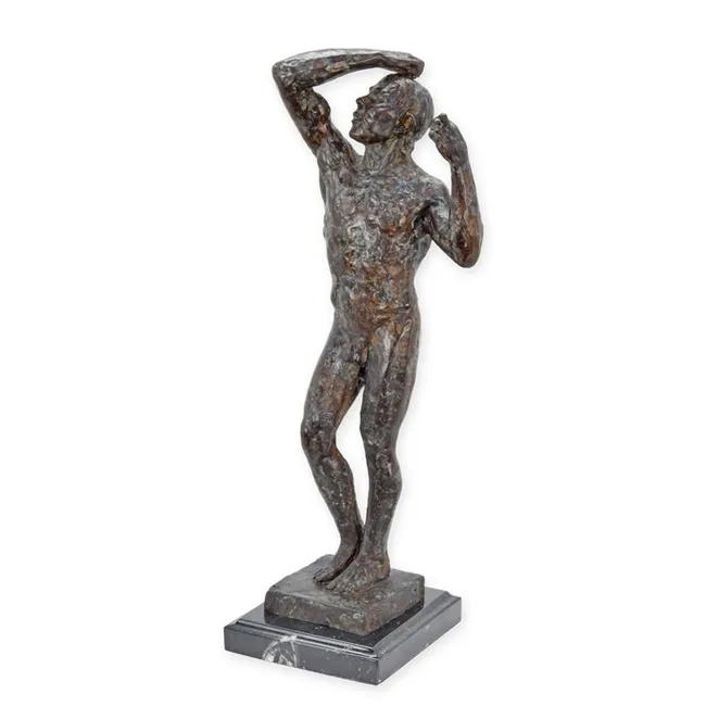 Bronzefigur Adam stehend schmal