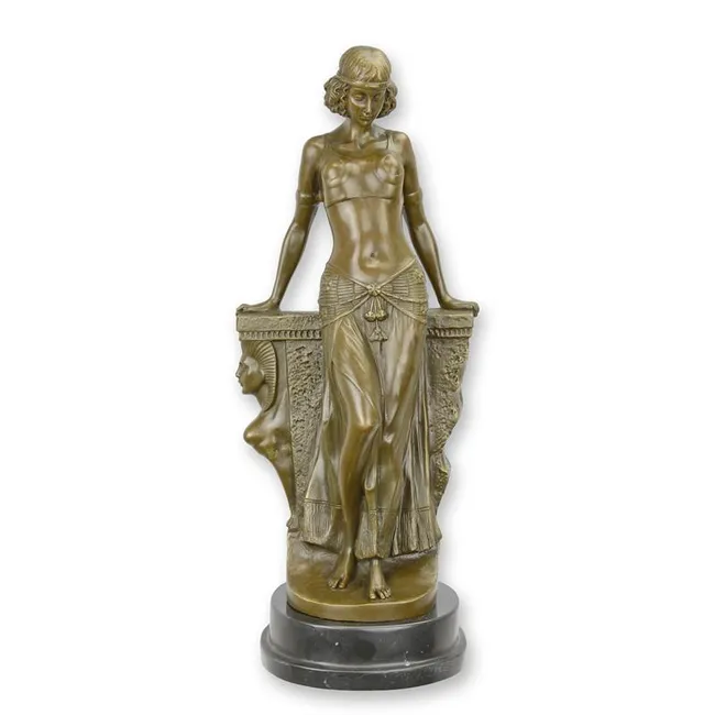 Bronzefigur aegyptische Taenzerin, 38 cm hoch