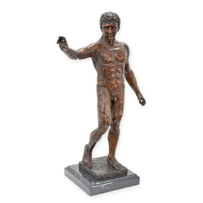 Bronzefigur David stehend klassisch