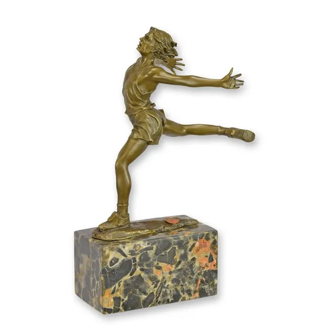 Bronzefigur Der Zieleinlauf