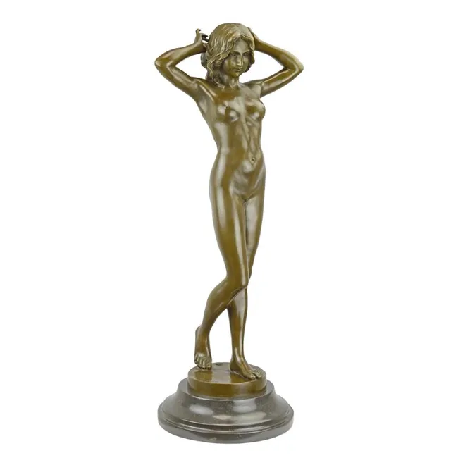 Bronzefigur First Shiver - 77,5 cm, 21 kg