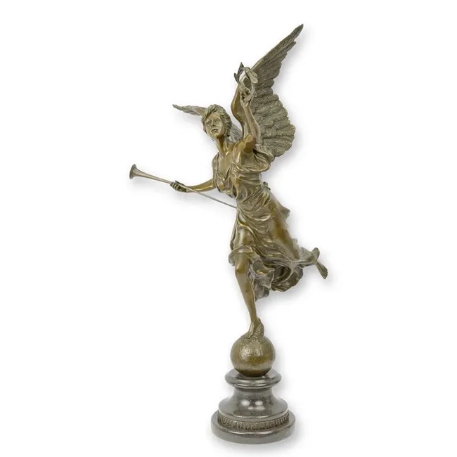 Bronzefigur Gefluegelte Siegerin Nike - 65 cm