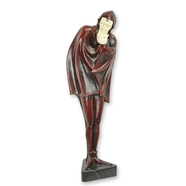 Bronzefigur Mephistopheles stehend