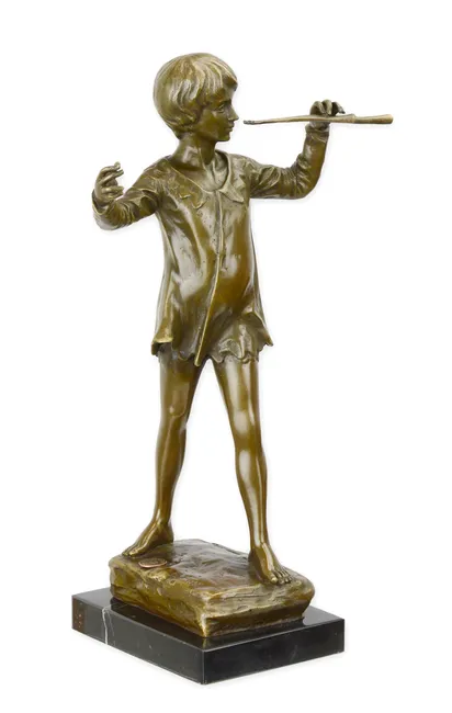 Bronzefigur Peter Pan - 32 cm hoch