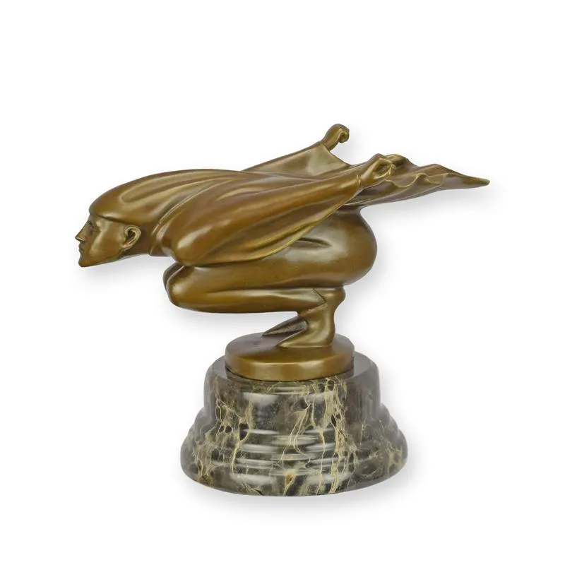 Bronzefigur rasender Narr waagerechte Komposition