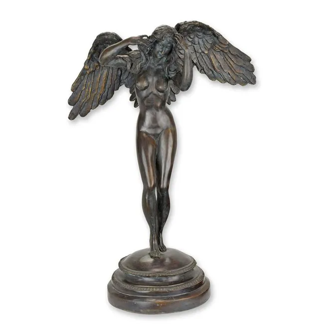 Bronzefigur Sinkende Nacht – stehende Frauenfigur