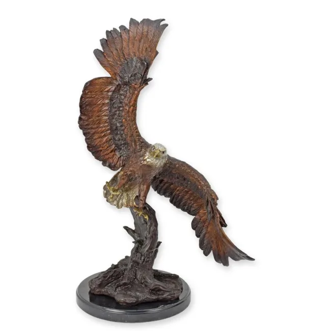 Bronzeskulptur Adler im Flug 56 cm hoch