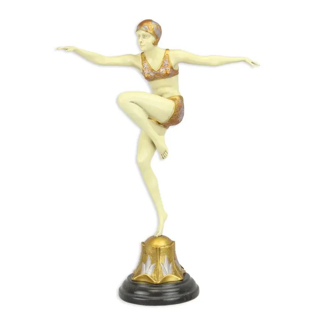 Bronzeskulptur Con Brio – tanzende Frauenfigur 45 cm