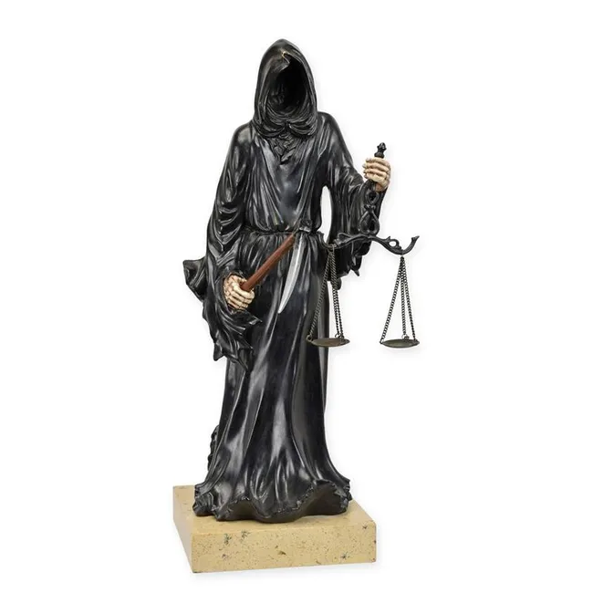 Bronzeskulptur Der Tod – Memento-Mori-Skulptur 40 cm
