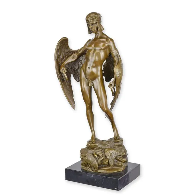 Bronzeskulptur Ikarus 41 cm mythologische Figur