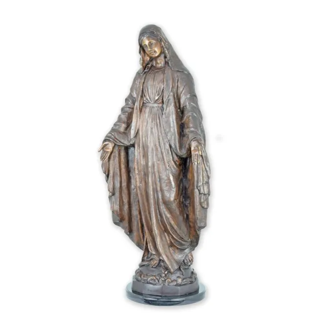 Bronzeskulptur Maria 83 cm hoch
