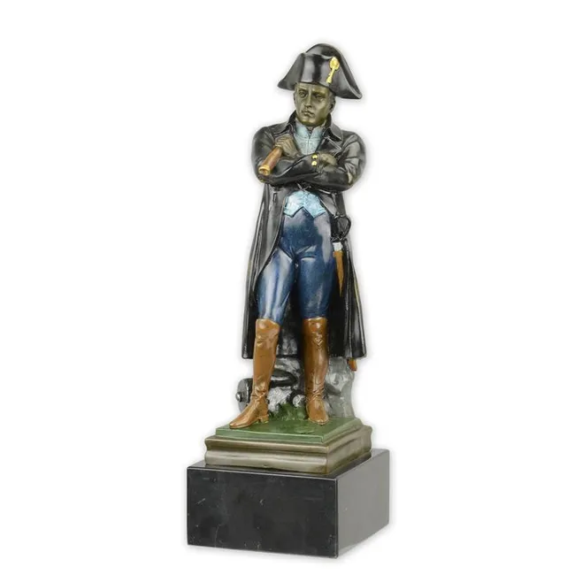 Bronzeskulptur Napoleon Bonaparte – historische Portraetfigur 30 cm