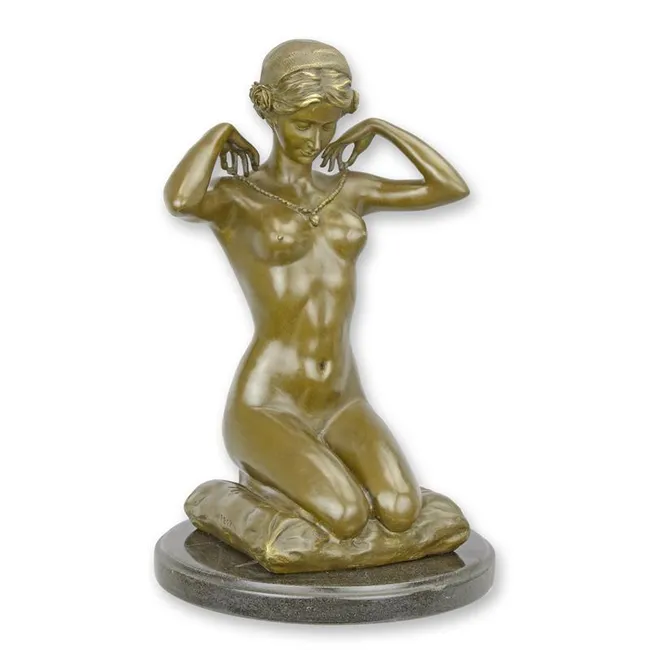 Bronzeskulptur New Necklace Frauenfigur