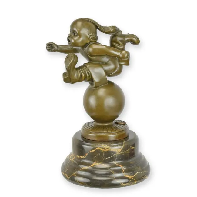 Bronzeskulptur Tom Daumen 20 cm Maerchenfigur