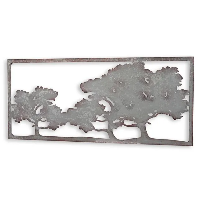 Eiserne Baumlandschaft Wanddekoration – 125x56 cm
