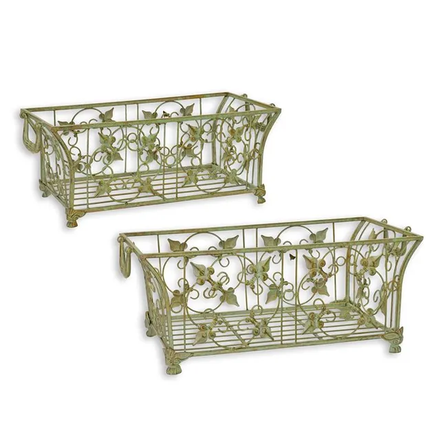 Eiserne Koerbe 2er-Set - 57,5 x 30 x 22,5 cm