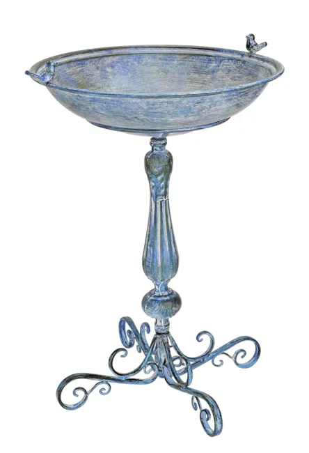 Eiserne Vogeltränke Antique Blue – 74x56x49 cm
