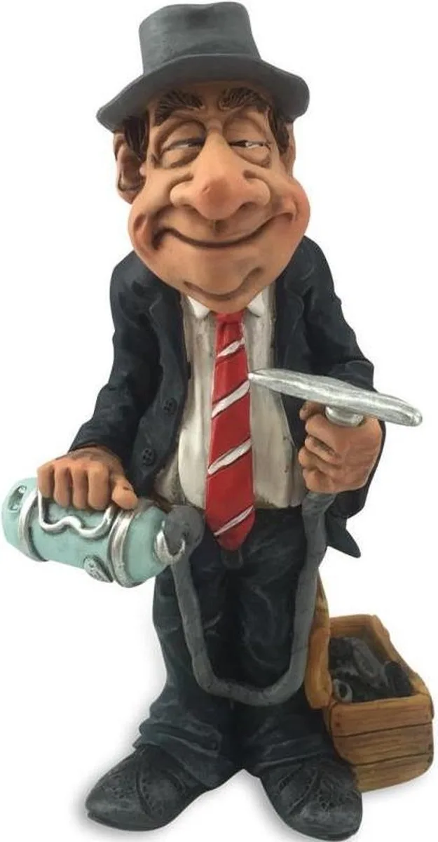 Figur Haustür-Verkäufer Warren Stratford Polyresin Geschenk 7x6x16 cm