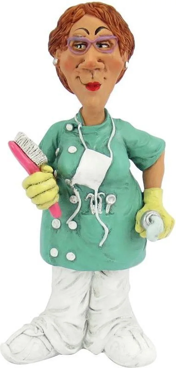 Figur Zahnhygienikerin Warren Stratford Polyresin Geschenk Zahnarzt 8x6x16 cm