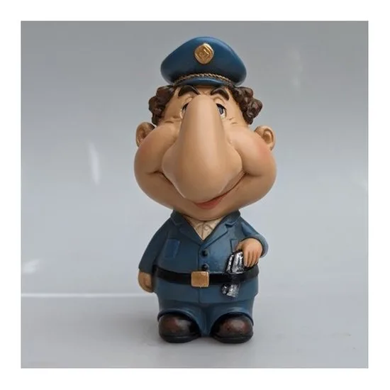MadDeco Brillenhalter Polizist handbemalt Polystone 11 cm