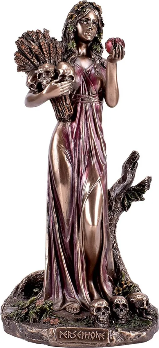 MadDeco Persephone Griechische Goettin Unterwelt Figur Polyresin 13x12x26 cm