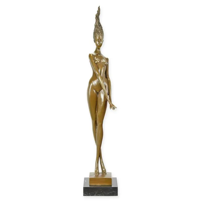 Modernistische Bronzefigur weiblicher Akt – 100,5 cm