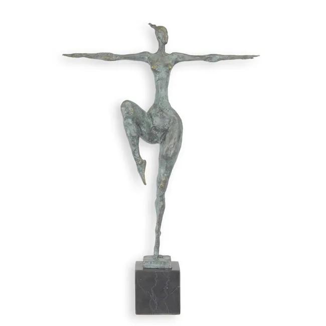 Modernistischer grosser weiblicher Bronzeakt, 51 cm