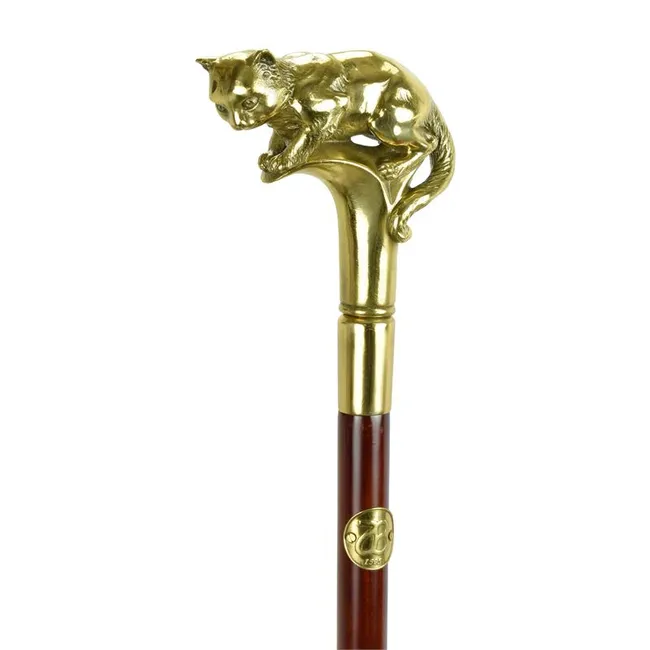 Spazierstock mit Bronzeknauf WS-119 lang